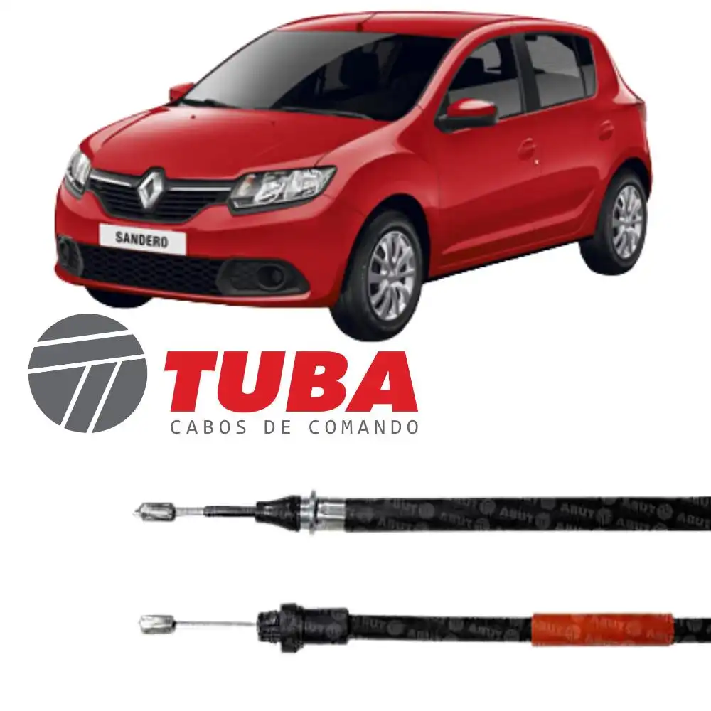 CABO FREIO TRASEIRO SANDERO 2017 A 2018 1640MM