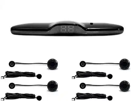 SENSOR ESTACIONAMENTO UNIVERSAL 4 SENSOR PRETO FOSCO