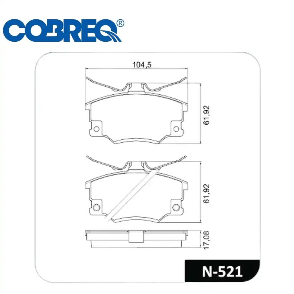 PASTILHA FREIO DIANTEIRA TIPO 1.6 8V 1993 A 1997