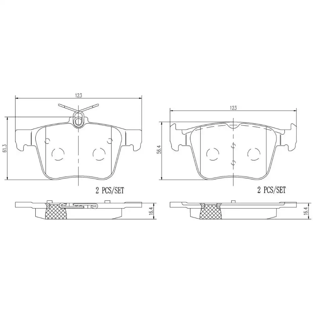 PASTILHA FREIO TRASEIRA GOLF 2013 ACIMA SISTEMA TEVES