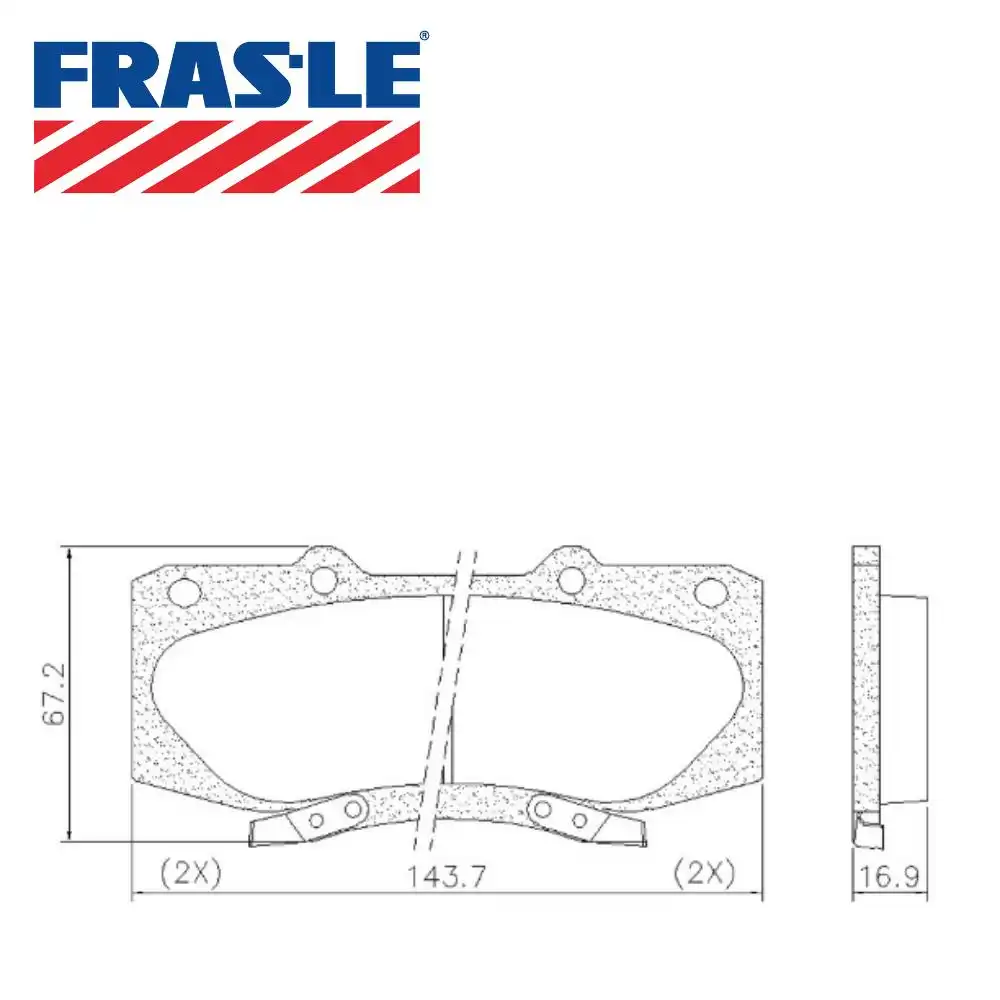 PASTILHA FREIO DIANTEIRA HILUX 2.5 16V 2005 A 2011