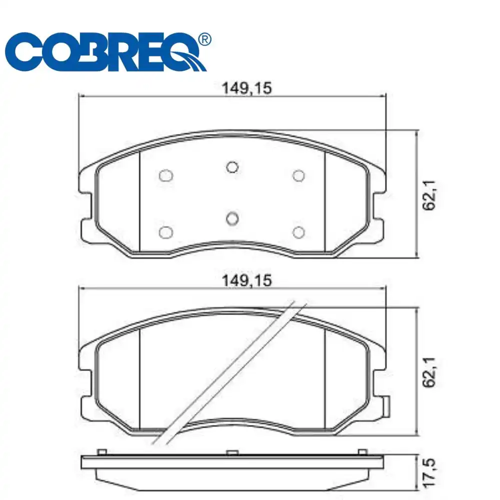 PASTILHA FREIO DIANTEIRA CAPTIVA 2.4 4X2 2009/