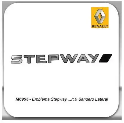 EMBLEMA LATERAL SANDERO STEPWAY /10