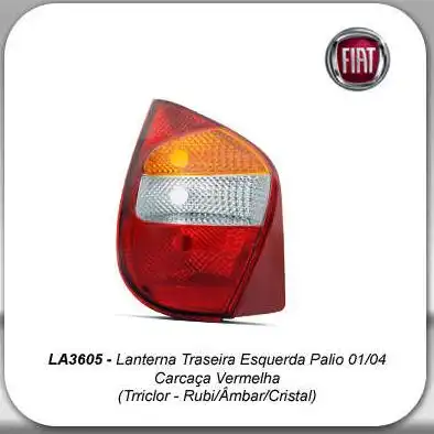 SINAL TRAS FIAT PALIO 2001 A 2003 ESQ
