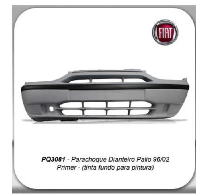 PARACHOQUE DIANTEIRO FIAT PALIO 1996 A 2000 PRIMER LISO SEM