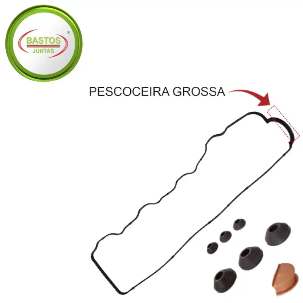 JUNTA TAMPA VALVULA L200 2.5 8V DIESEL 2003 A 2020 BORRACHA