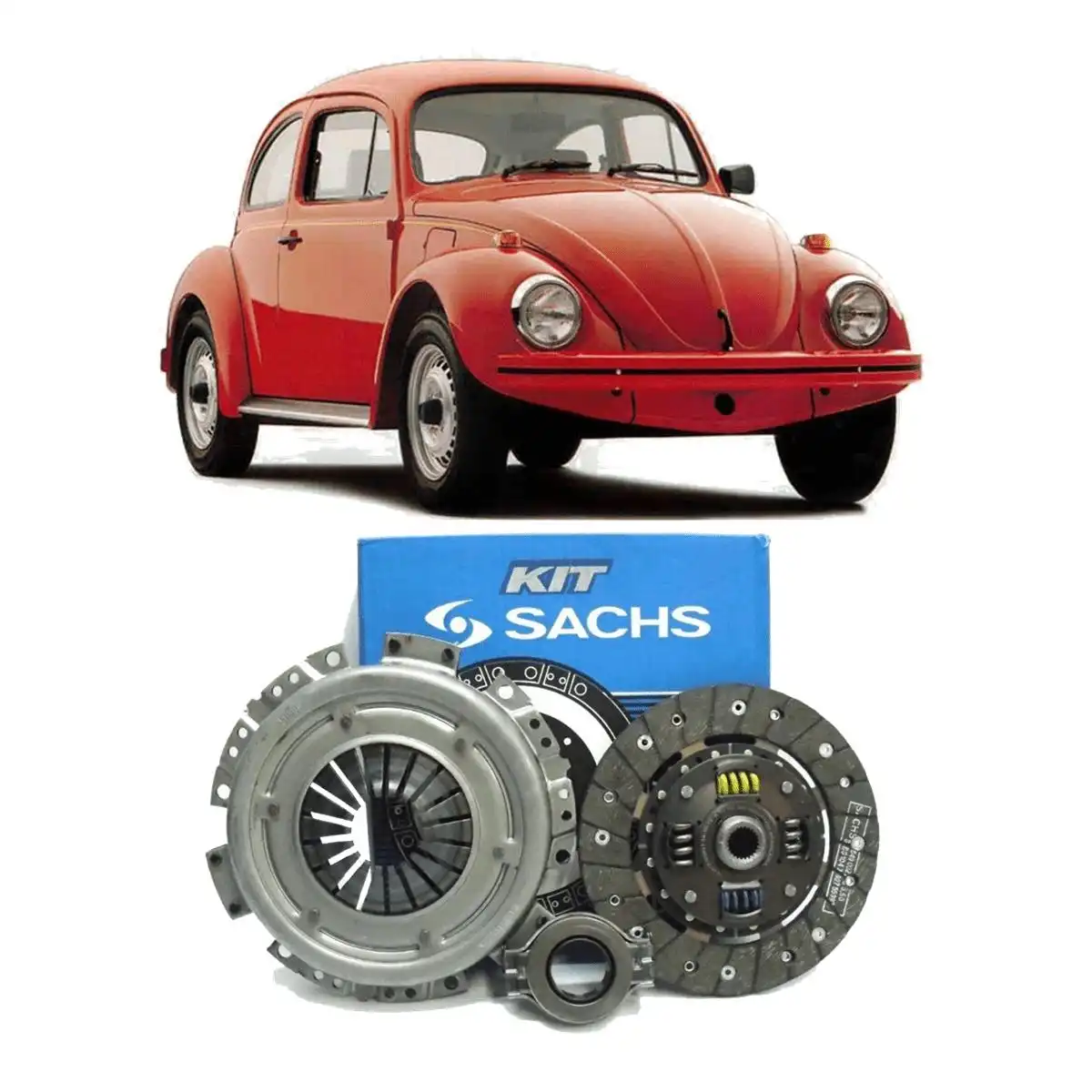 KIT EMBREAGEM FUSCA 1500 1600 200MM COM ROLAMENTO