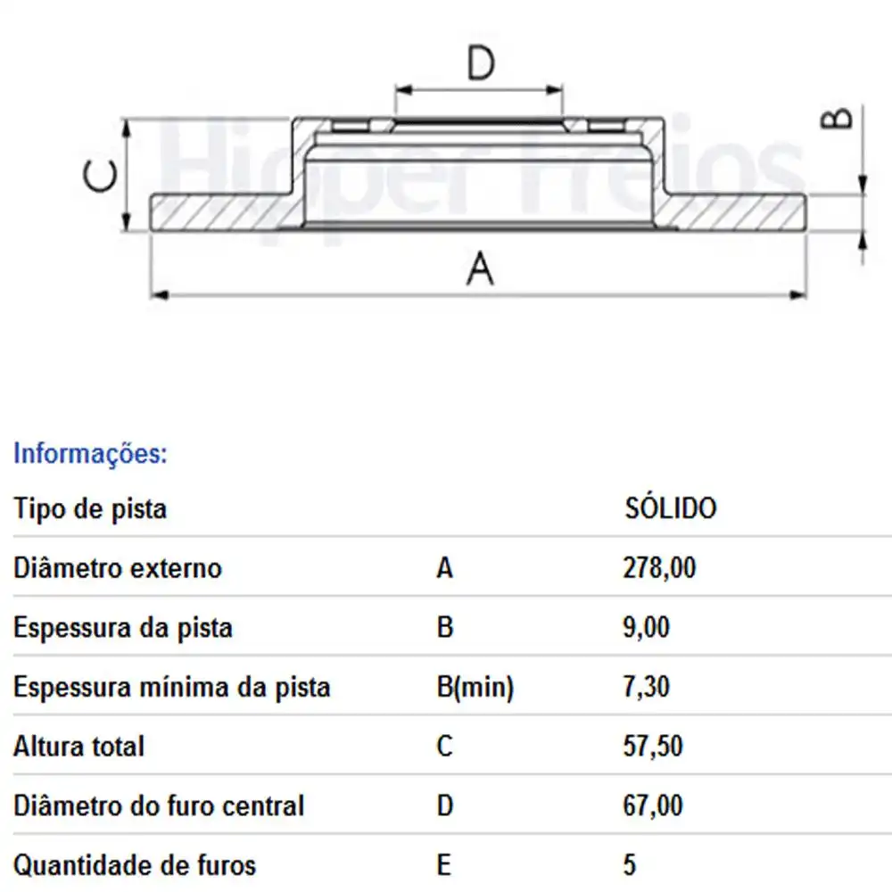 DISCO FREIO TRASEIRO MERCEDES BENZ C180 1.6 2013 ACIMA