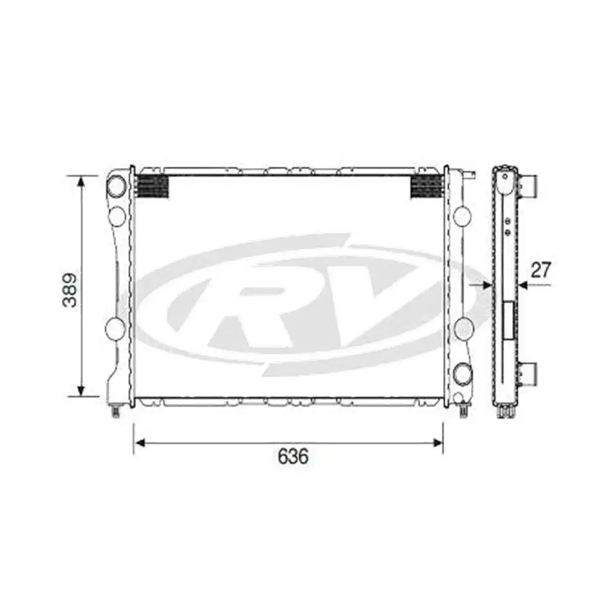 RADIADOR S-10 2.8 MWM 2005 A 2011 DIESEL ELETRONICA