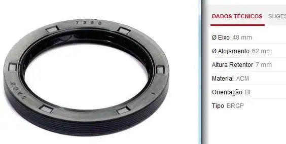 RETENTOR LATERAL CAIXA GOLF 1.8 1.8 /2001