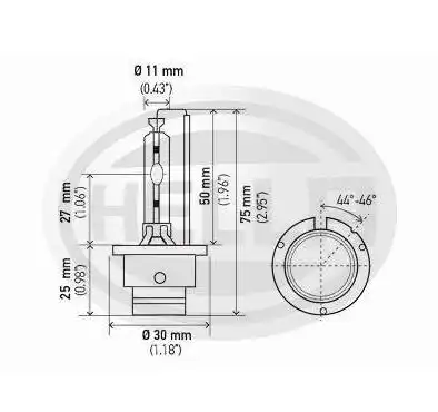 LAMPADA XENON D2S 12V 35W 4300K