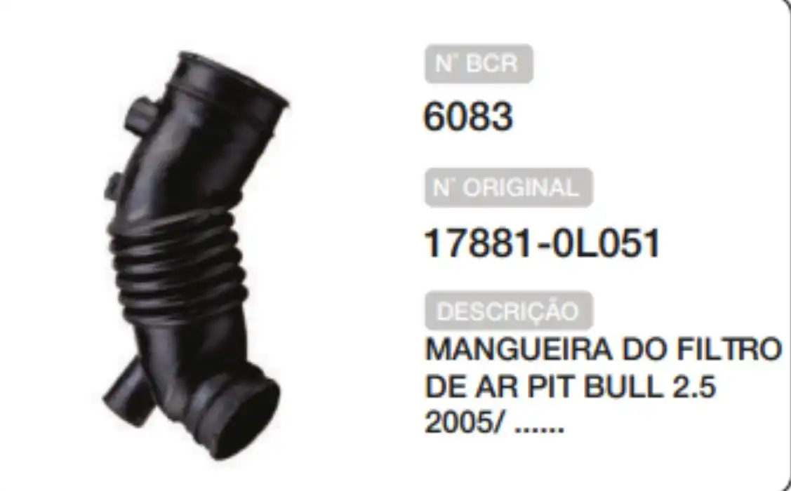 SANFONA FILTRO AR TOYOTA HILUX 2.5 2005/