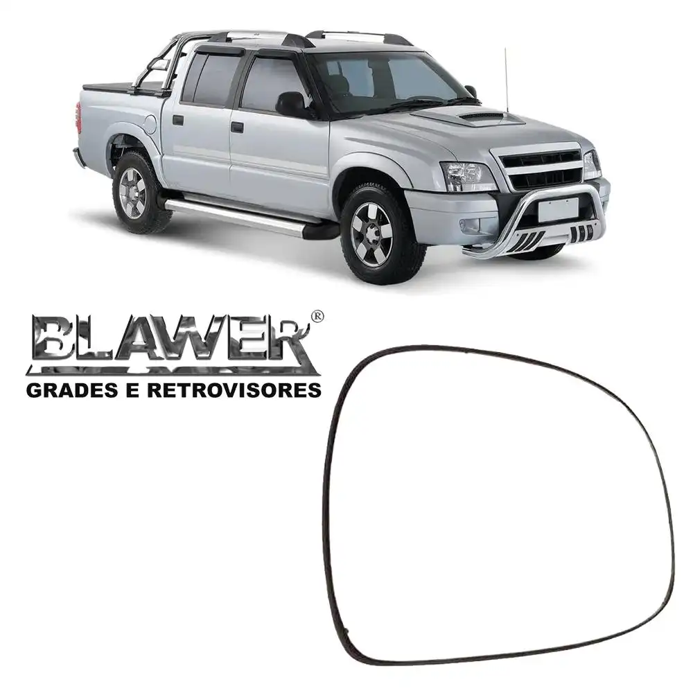VIDRO ESPELHO S-10 BLAZER SILVERADO DIR C/ CARCACA