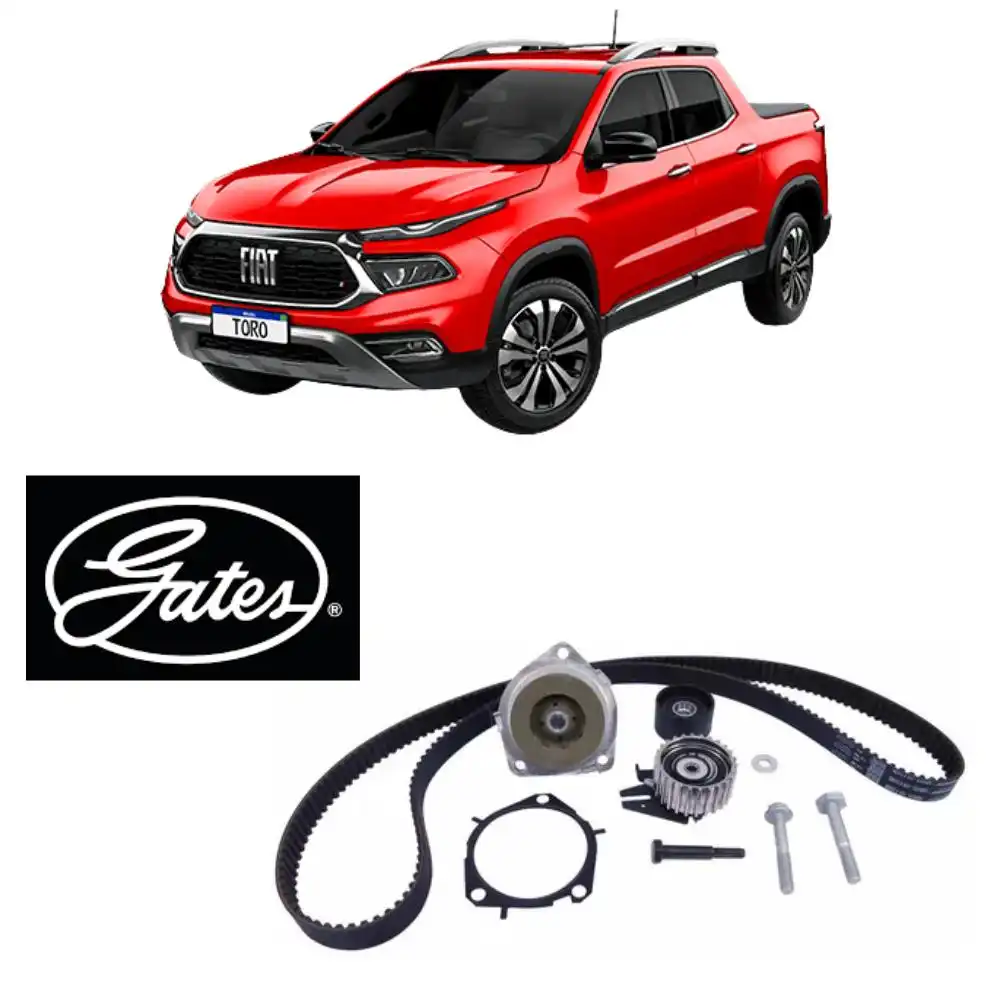 KIT CORREIA DENTADA TORO DIESEL 2016 ACIMA COM BOMBA DAGUA