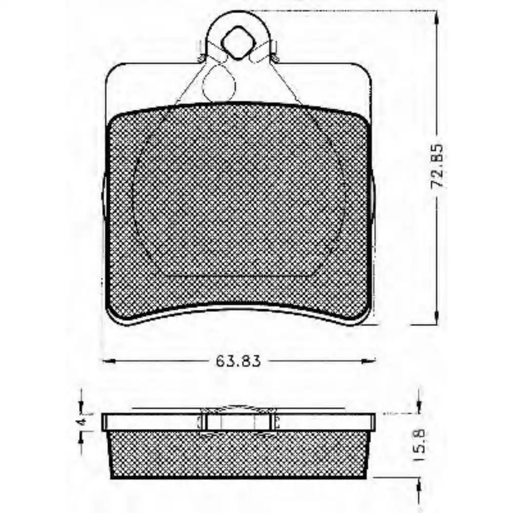 PASTILHA FREIO TRASEIRA MERCEDES C180 1.8 16V
