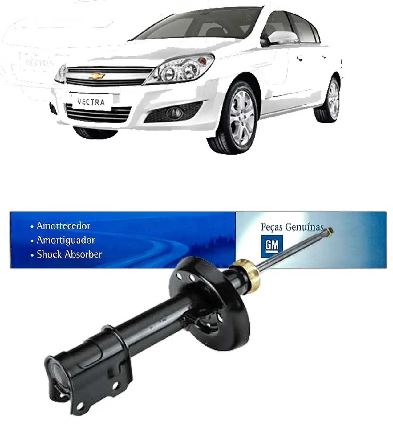 AMORTECEDOR DIANTEIRO VECTRA 2006 A 2012 ESQUERDO