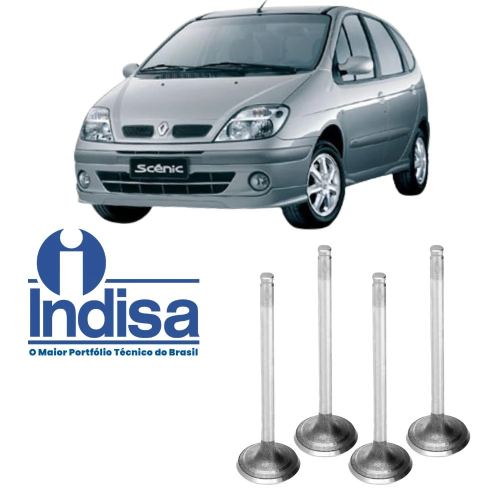 VALVULA ADMISSAO RENAULT CLIO SCENIC 1.6 16V MOTOR K4M