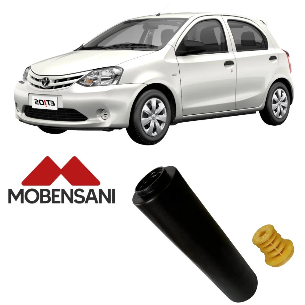 KIT AMORTECEDOR TRASEIRO TOYOTA ETIOS 2012/