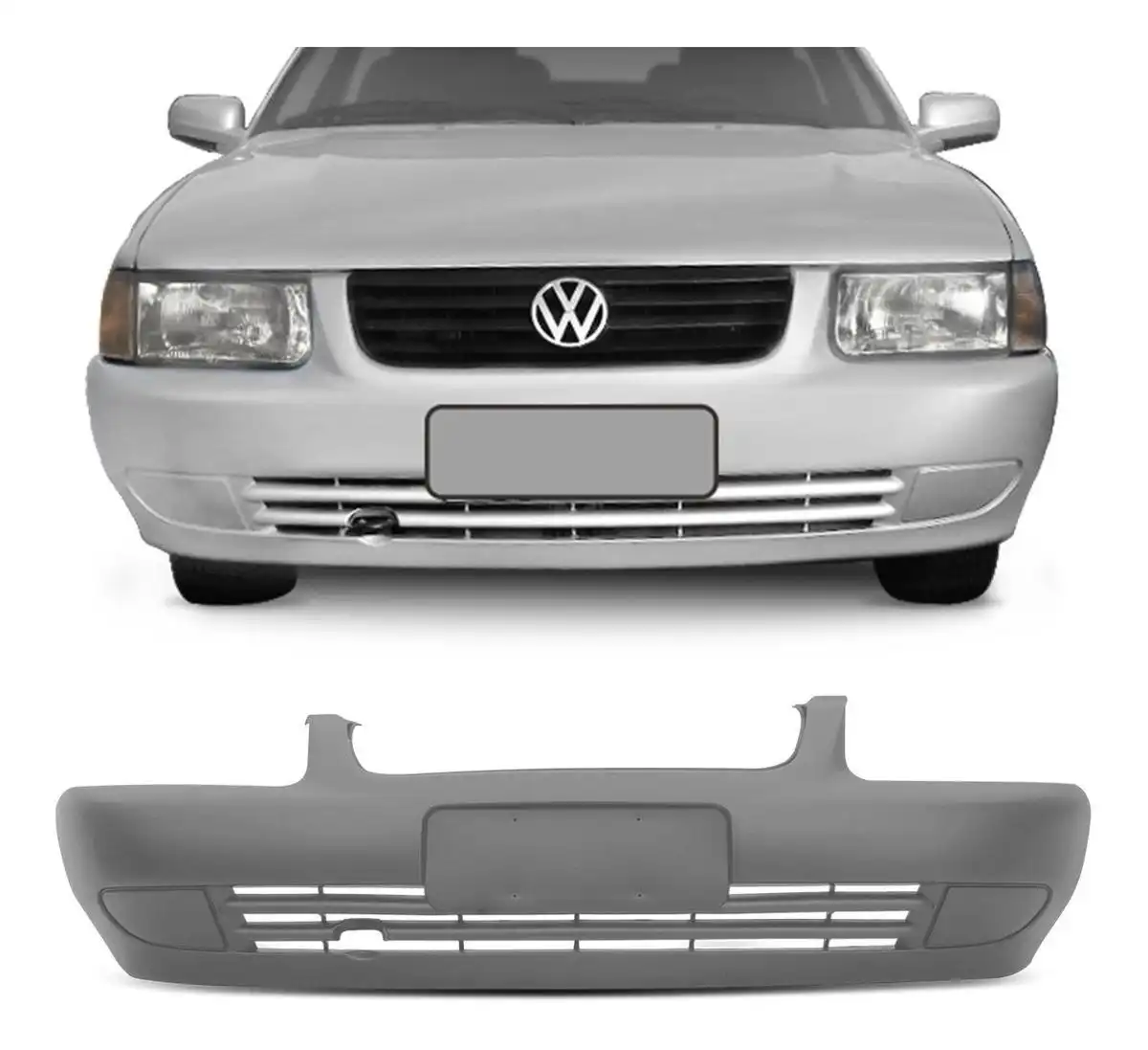 PARACHOQUE DIANT SANTANA 98/06 PRETO LISO P/ PINTURA C/S FUR