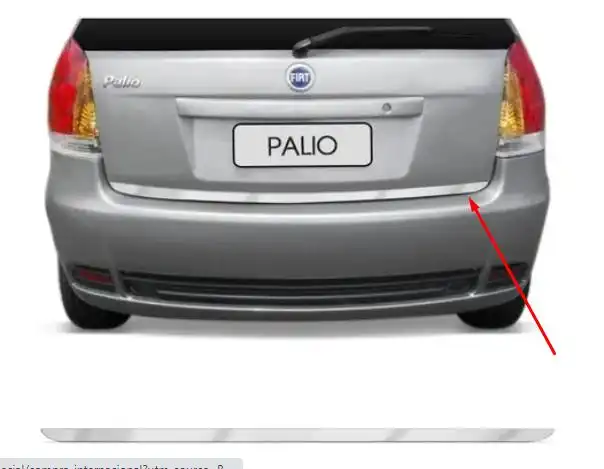 FRISO TAMPA TRAS FIAT PALIO /2010 CROMADO (INOX)