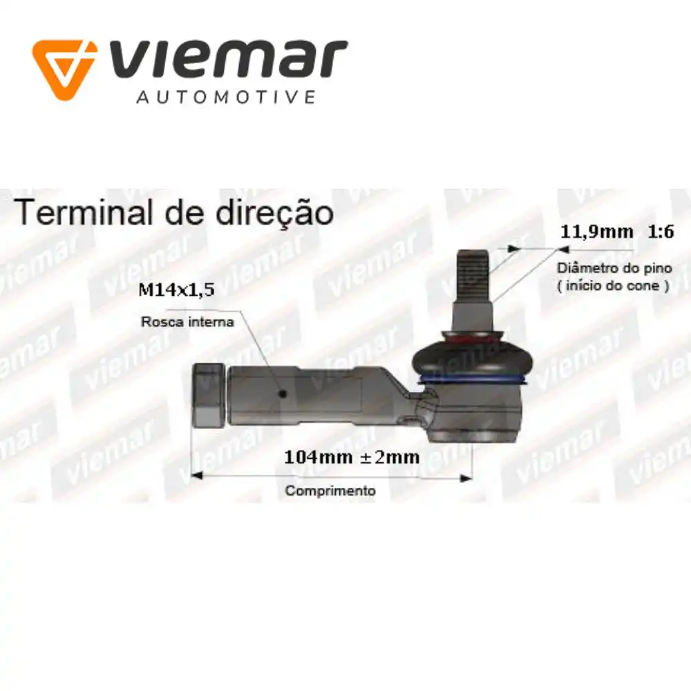 PONTEIRA DIRECAO RENAULT TWINGO 93/99 ESQ