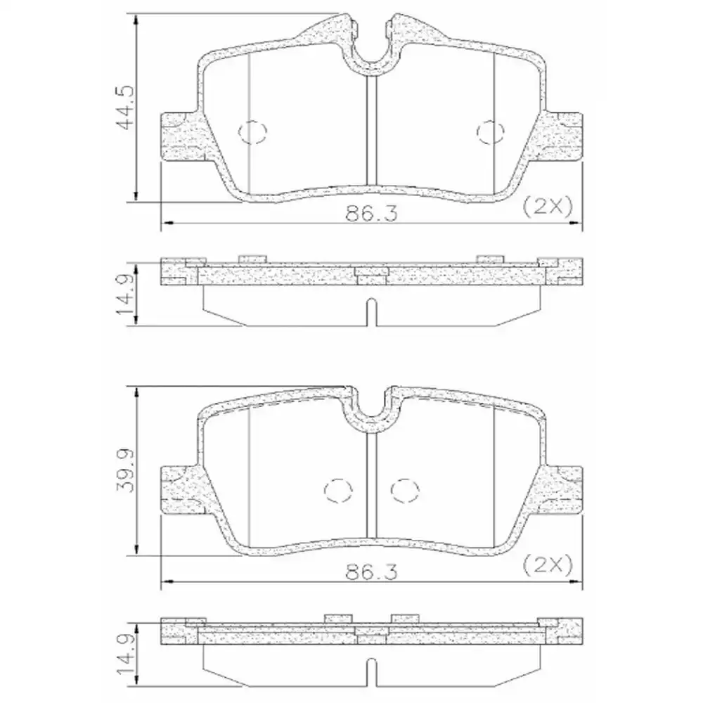 PASTILHA FREIO TRASEIRA BMW 320I 2.0 16V 2019 ACIMA