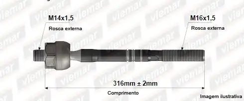 BARRA AXIAL POLO VIRTUS 18/ ELETRICO