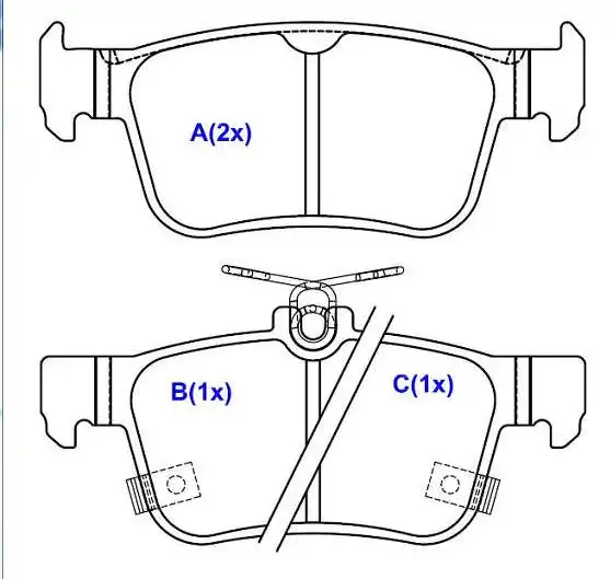 PASTILHA FREIO TRASEIRA HONDA CIVIC 2.0 16V 2017/