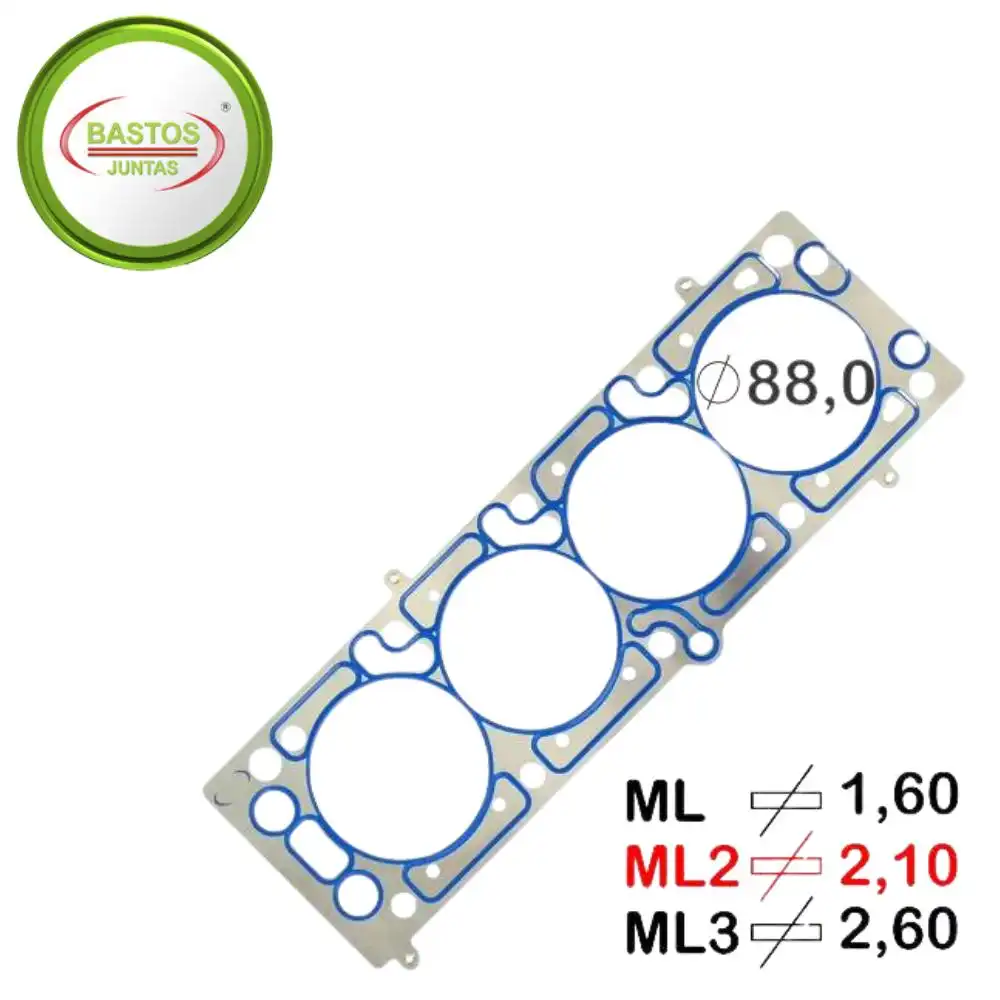 JUNTA CABECOTE VECTRA ASTRA S-10 BLAZER 2.0 2.2 2.4 8V METAL