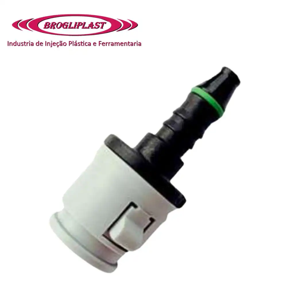 CONEXAO UNIVERSAL EMENDA MANGUEIRA INJ 8MM RETA CAPA CINZA