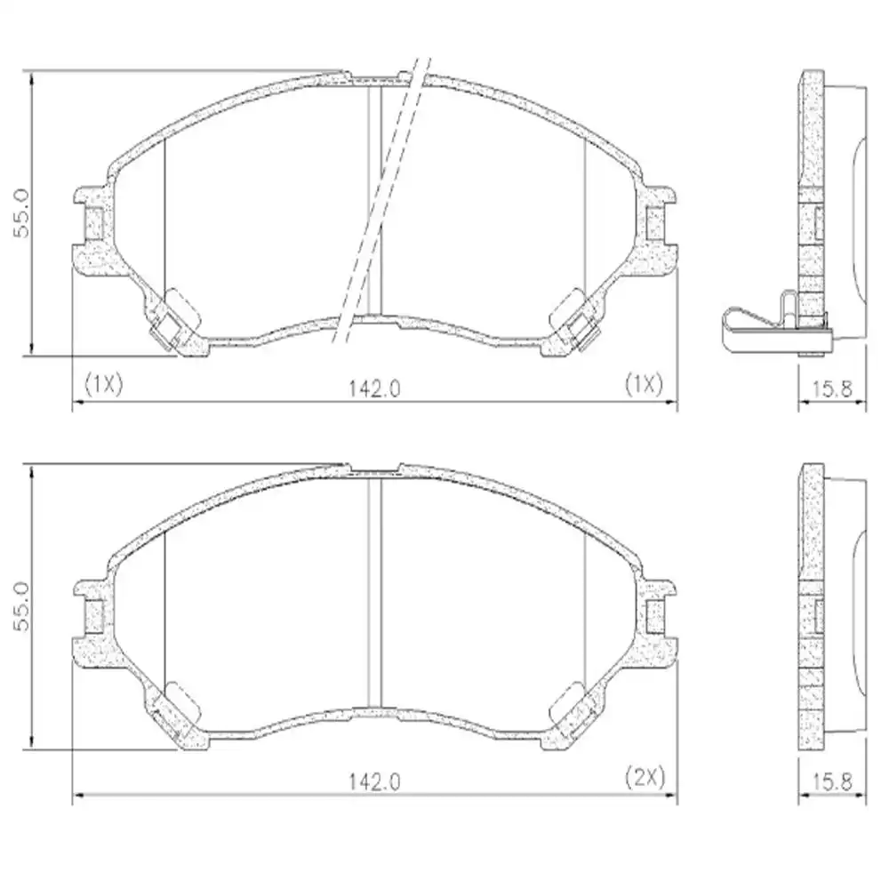 PASTILHA FREIO DIANTEIRA SUZUKI VITARA 1.4 16V 2016 EM DIANT
