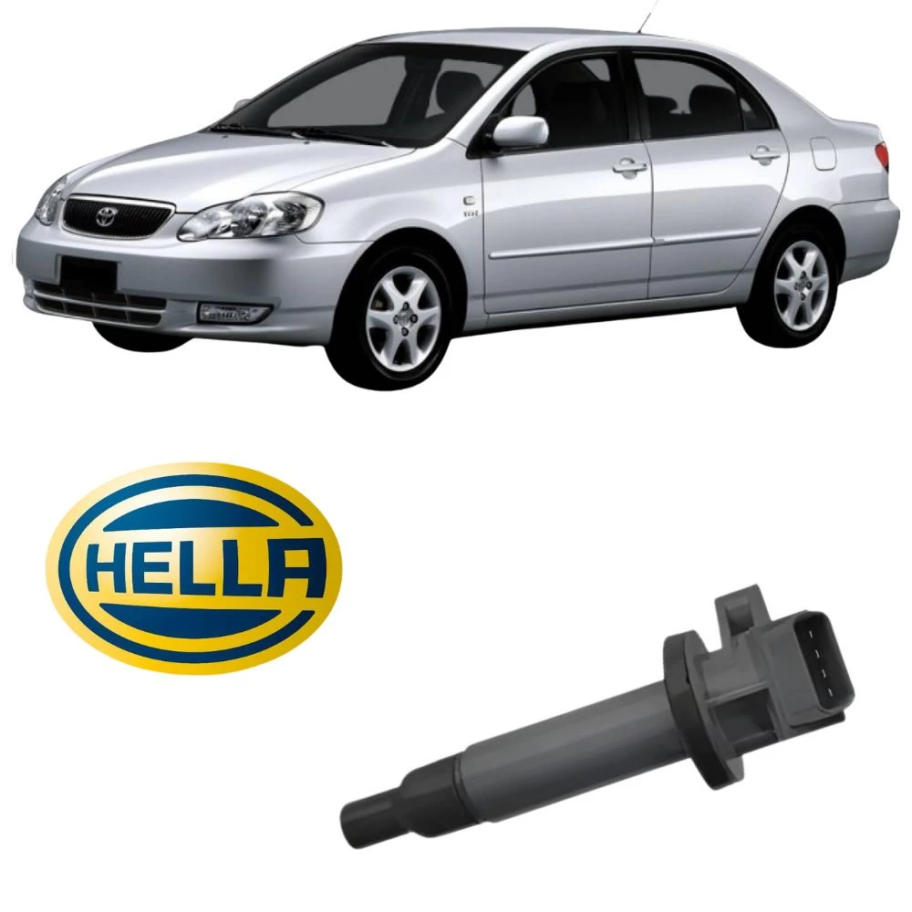 BOBINA INJ ELET TOYOTA COROLLA 1.6 1.8 16V 2003 A 2008