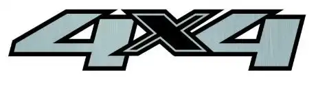EMBLEMA ADESIVO "4X4" S-10 12/ LATERAL TRAS CINZA/GRAFITE
