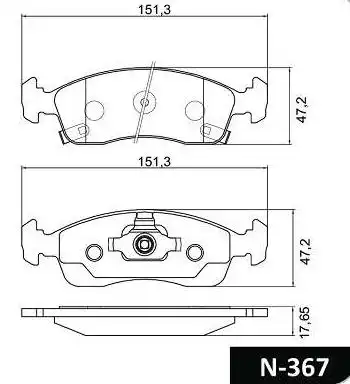 PASTILHA FREIO DIANTEIRA COBALT 1.4 1.8 2012/