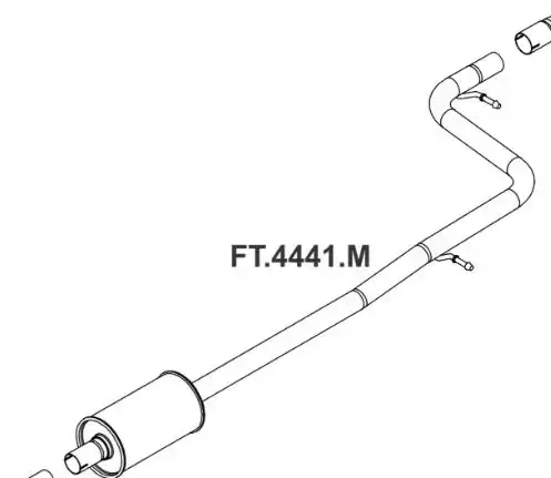 SILENCIOSO INTERMEDIARIO FIAT STRADA 1.4 8V 2020 EM DIANTE