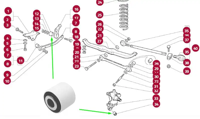 BUCHA TRAS BARRA TRANSV FIAT TEMPRA SUSP TRAS