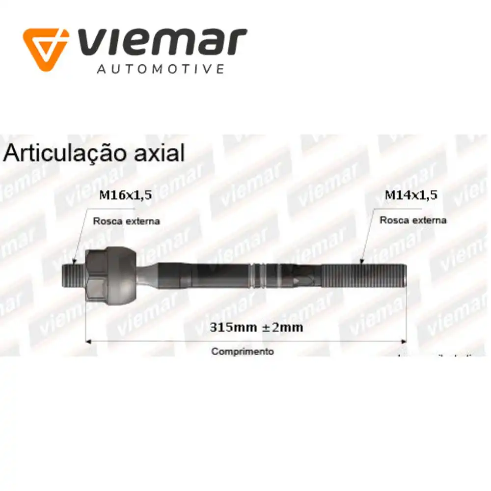 BARRA AXIAL HYUNDAI HB20 12/ HIDRAULICO (MACHO)