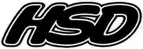 EMBLEMA ADESIVO HSD PRETO