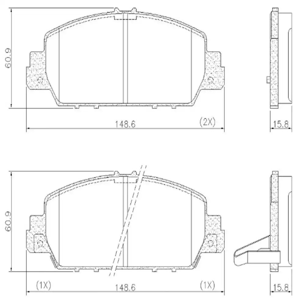 PASTILHA FREIO DIANTEIRA HR-V 1.8 2015 ACIMA