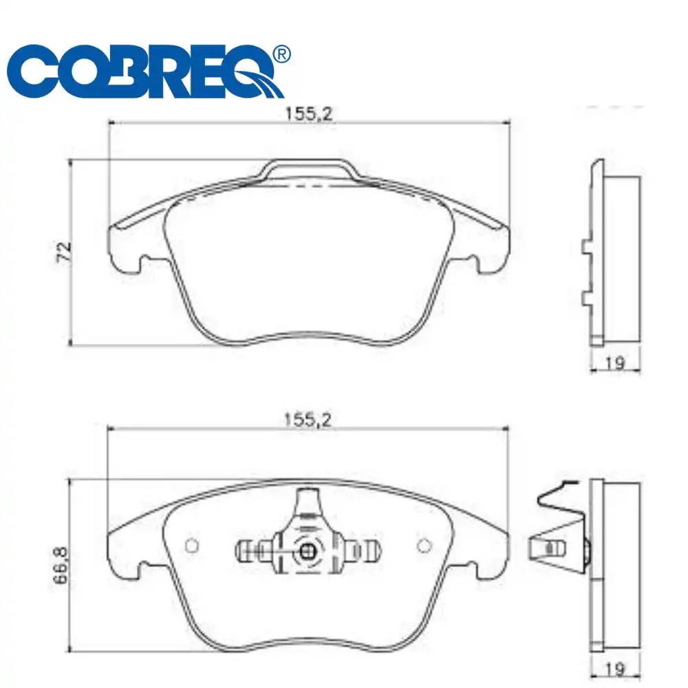 PASTILHA FREIO DIANTEIRA LAND ROVER EVOQUE 2.0 2011/ CERAMIC