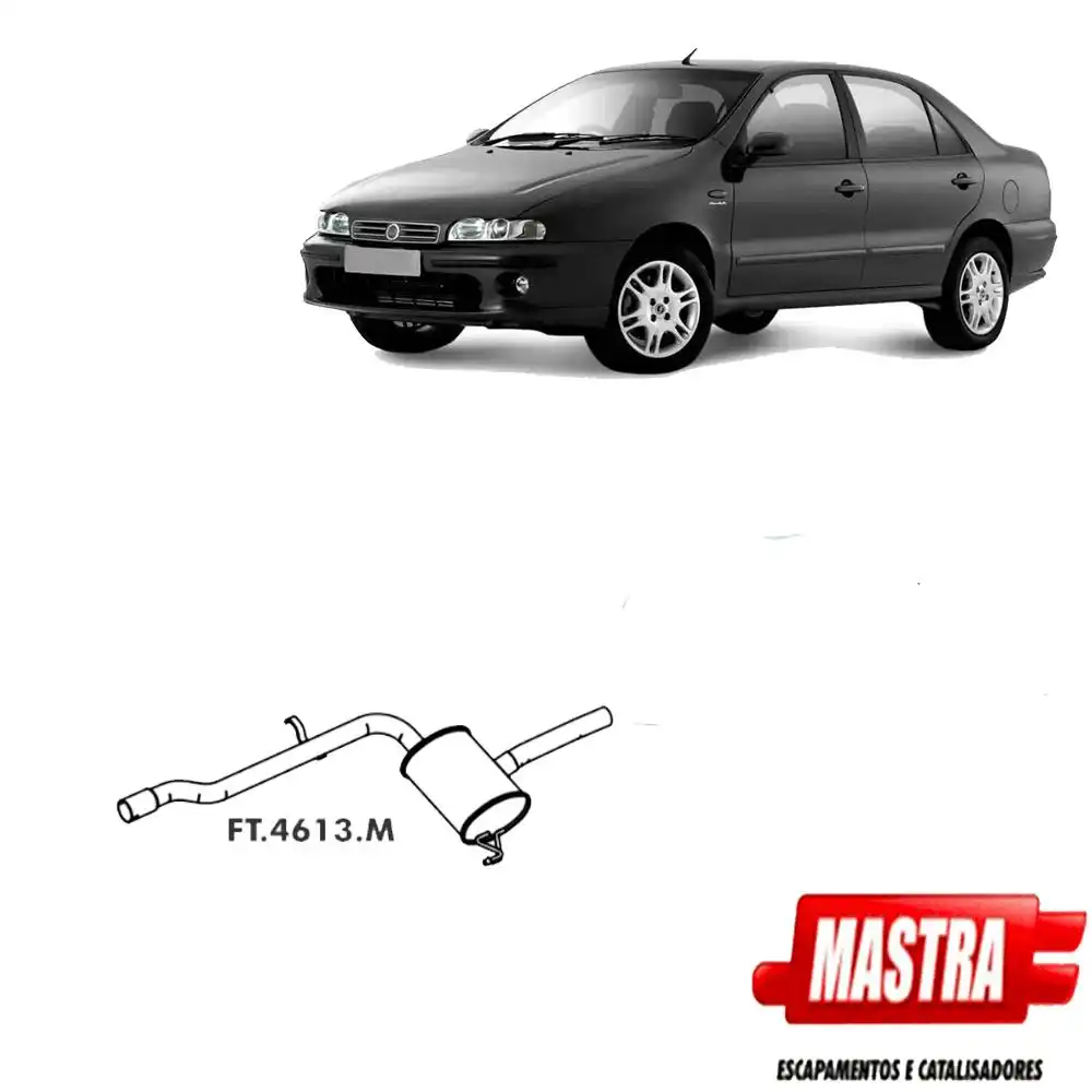SILENCIOSO INTERMEDIARIO FIAT MAREA 1.8 16V 1999 A 2007