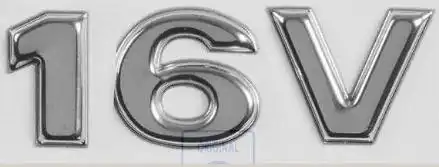 EMBLEMA 16V GOL GIII (CROMADA PARALAMA)