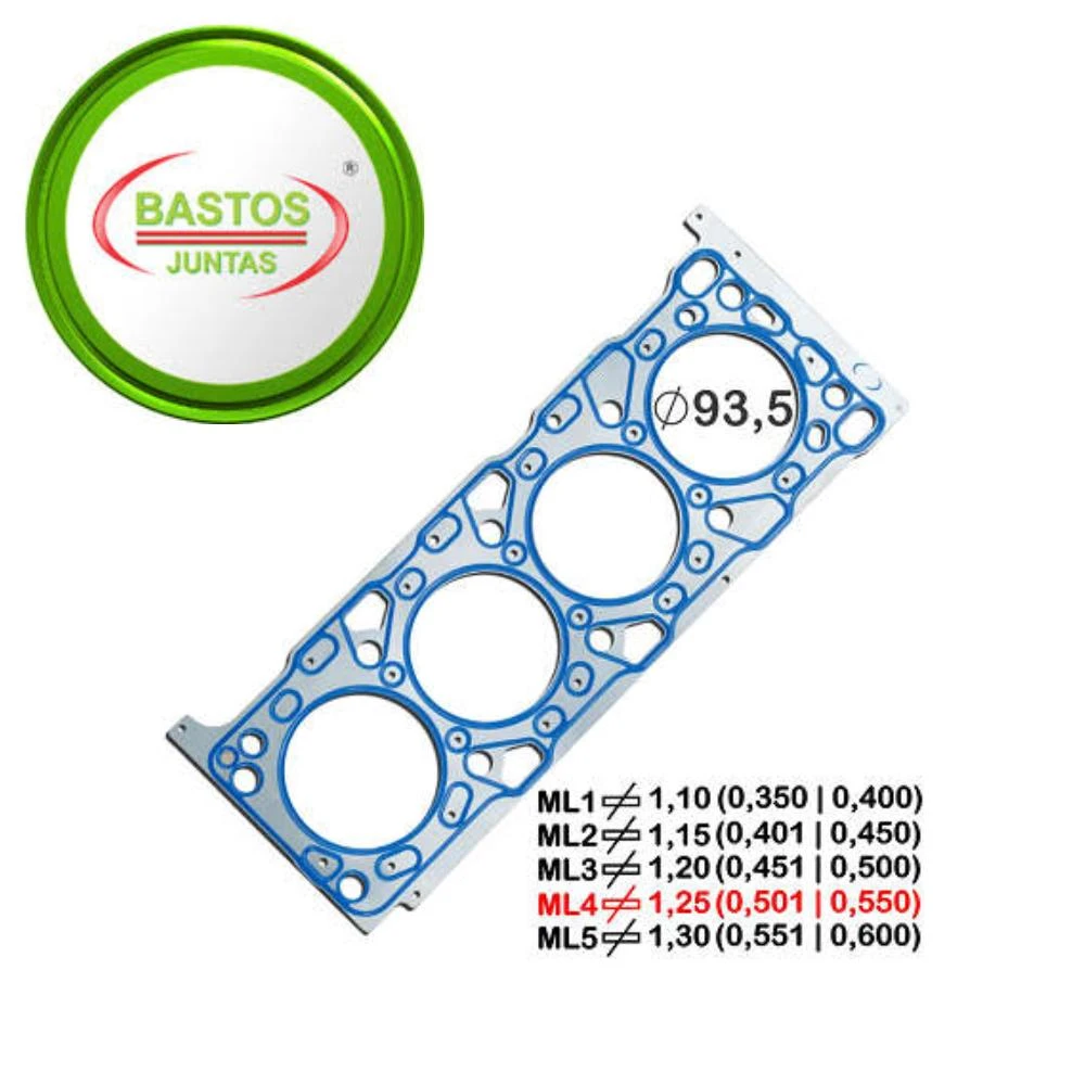 JUNTA CABECOTE HILUX 2.8 16V 2016 ACIMA METAL 4 PIC
