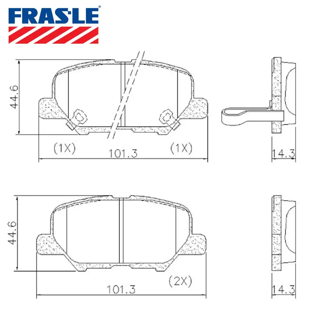 PASTILHA FREIO TRASEIRA MITSUBISHI ASX 2010 ACIMA CERAMICA