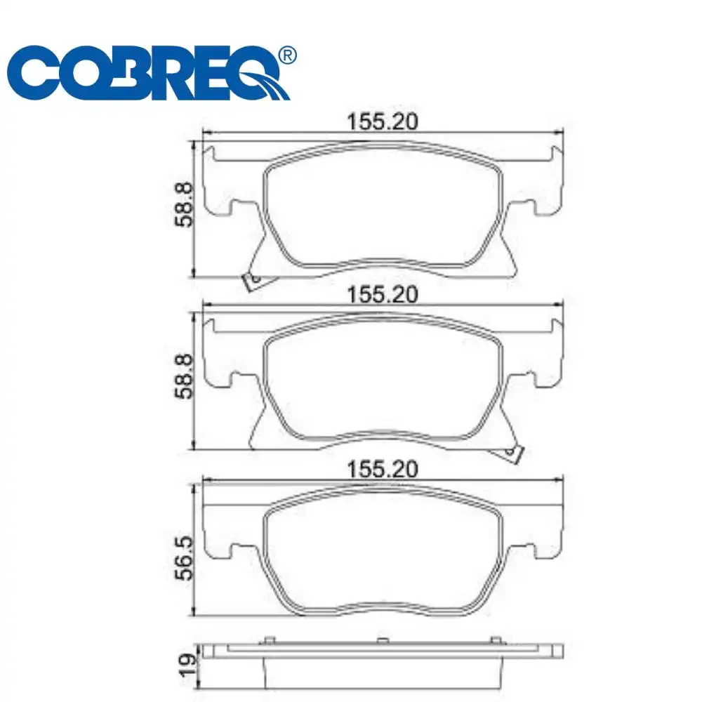 PASTILHA FREIO DIANTEIRA CRUZE 1.4 2017/