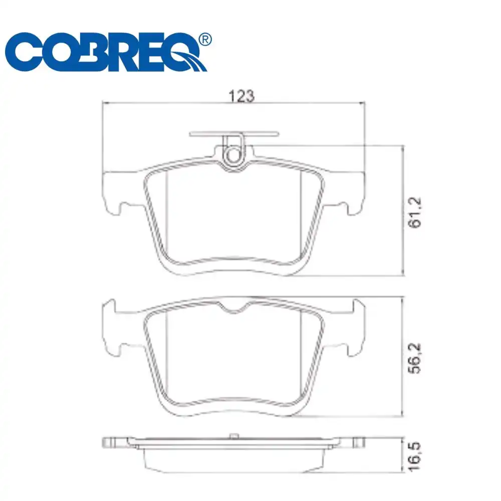 PASTILHA FREIO TRASEIRA GOLF 1.4 2.0 2014 ACIMA CERAMICA