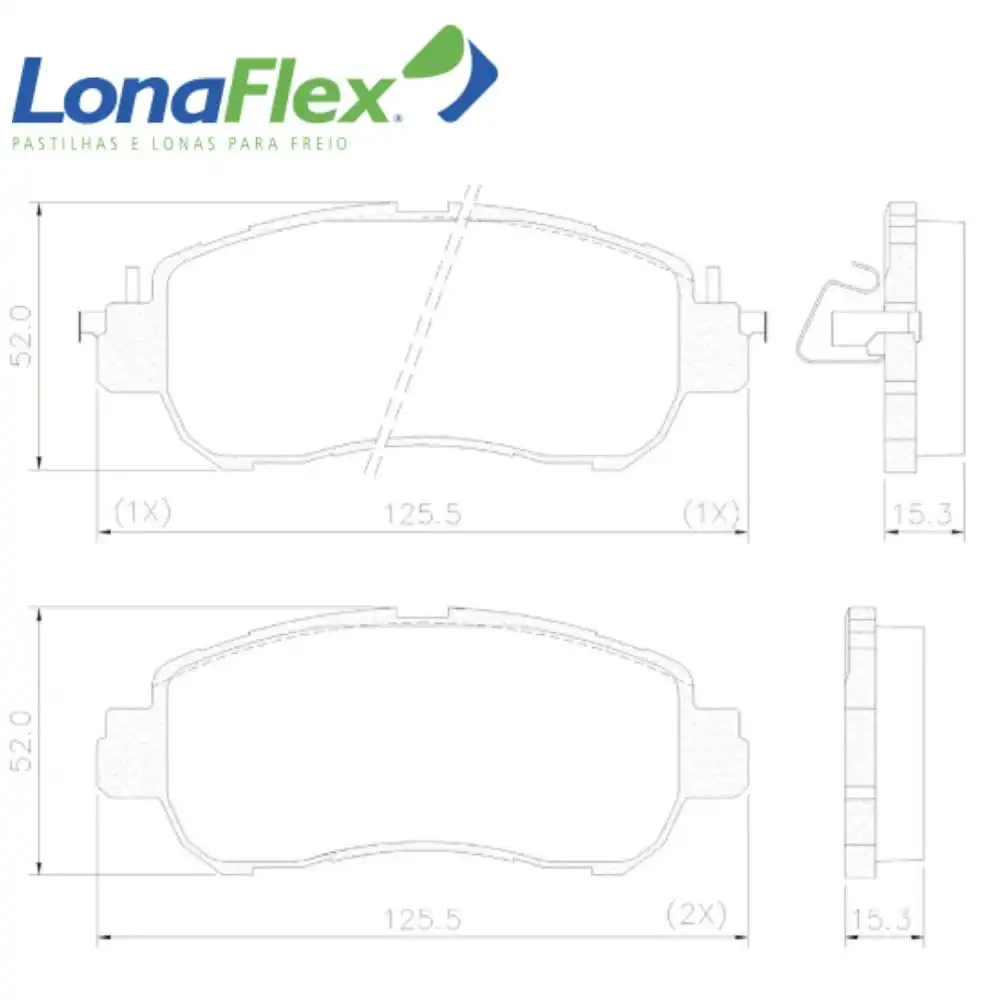 PASTILHA FREIO DIANTEIRA NISSAN KICKS 1.6 16V 2016/