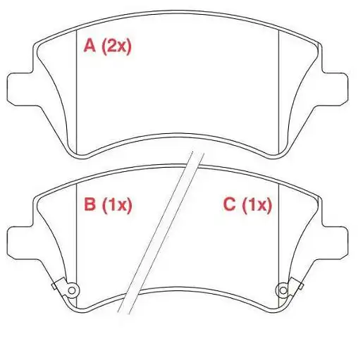 PASTILHA FREIO DIANTEIRA TOYOTA COROLLA 1.6 16V 2002 A 2008