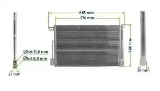 CONDENSADOR AR CONDICIONADO AGILE 2011/ MONTANA 2012/