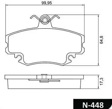 PASTILHA FREIO DIANTEIRA RENAULT CLIO 1999/ SEM SENSOR SISTE